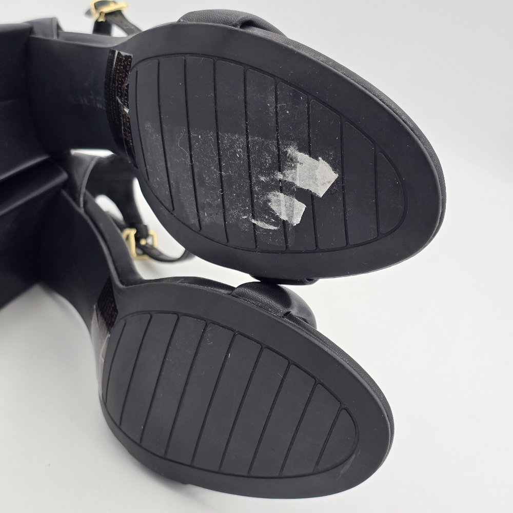 Like New Kenneth Cole New York Luisa Block Heel Ankle Strap Sandals - Picture 16 of 16